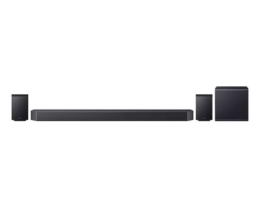 SAMSUNG soundbar HW-Q990F/EN, 11.1.4-kanalni surround zvuk, Bežični Dolby Atmos sustav, Q-Symphony tehnologija, SpaceFit Sound Pro tehnologija, Crni