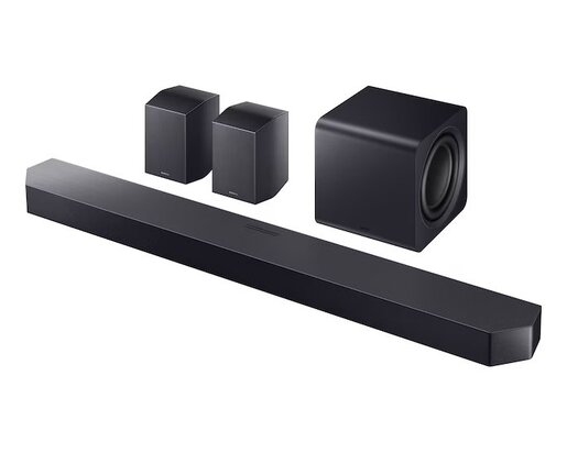 SAMSUNG soundbar HW-Q990F/EN, 11.1.4-kanalni surround zvuk, Bežični Dolby Atmos sustav, Q-Symphony tehnologija, SpaceFit Sound Pro tehnologija, Crni