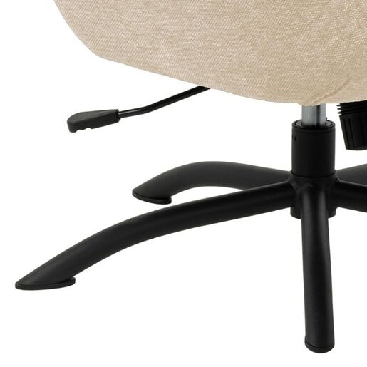 Actona relax fotelja Talgarth sa tabureom, boja krem