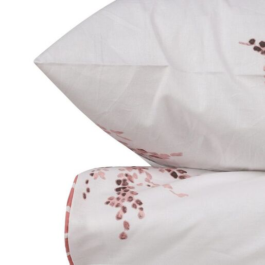 Meltem roza pamučna bračna posteljina GH Textile