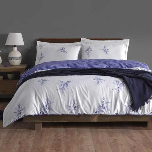 Meltem roza pamučna bračna posteljina GH Textile