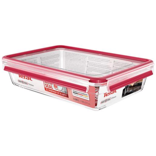 Tefal Staklena posuda sa poklopcem, 3 lit., MasterSeal Glass - N1041210