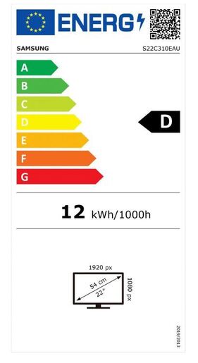 SAMSUNG Essential monitor S3 C310, 22, FullHD, IPS, 250cd/m2, AMD FreeSync, HDMI, VGA, 75Hz, 5ms BLACK FRIDAY PROMO