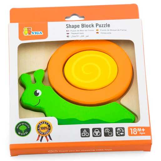 VIGA 59931 DRVENE PUZZLE PUŽ