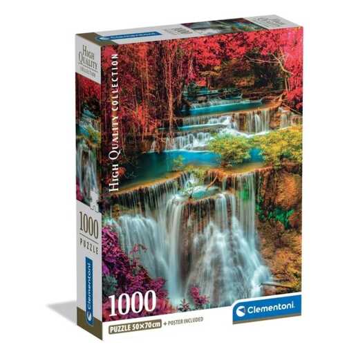 CLEMENTONI CL39984  PUZZLE 1000 ŠARENI TAJLANDSKI VODOPAD