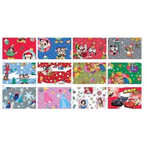 SAUL SADOCH SSR43839 UKRASNI PAPIR DISNEY XMASS 200x70cm