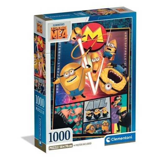 CLEMENTONI CL39798  PUZZLE 1000 HQC DESPICABLE ME 4