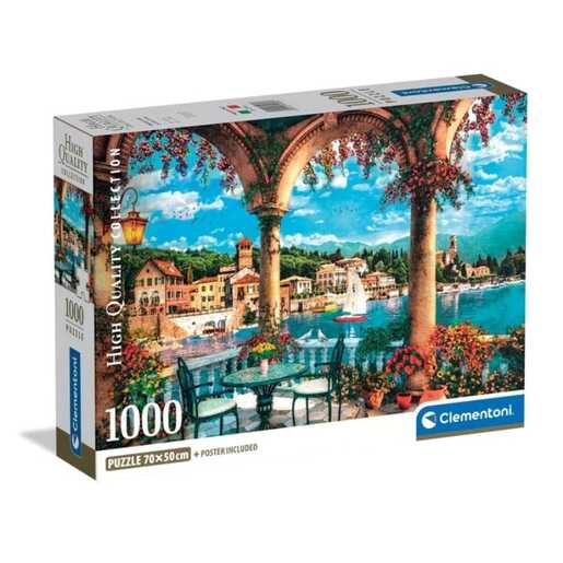 CLEMENTONI CL39930  PUZZLE 1000 POGLED NA JEZERO COMO