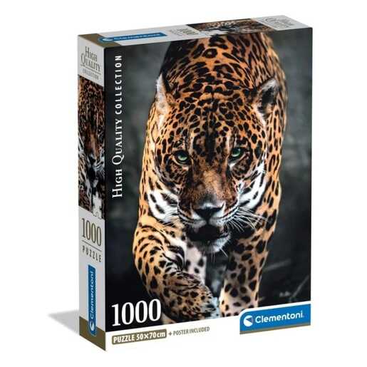 CLEMENTONI CL39947  PUZZLE 1000 HQC ŠETNJA JAGUARA