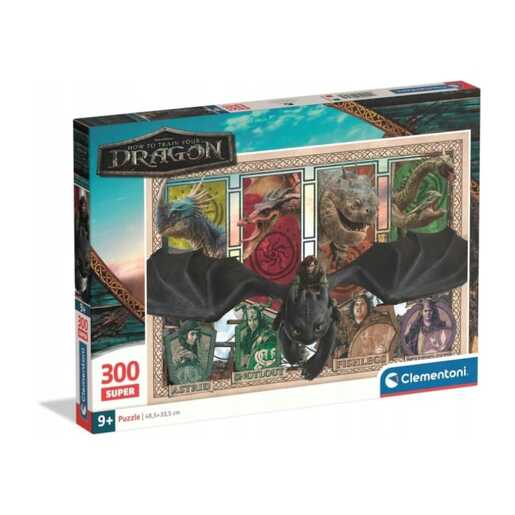 CLEMENTONI CL21748  PUZZLE 300 KAKO IZDRESIRATI ZMAJA 2025