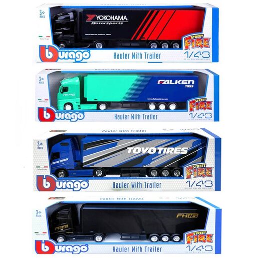 BBURAGO  0,0715277777777778 STREET FIRE Haulers with Trailer, SORTO