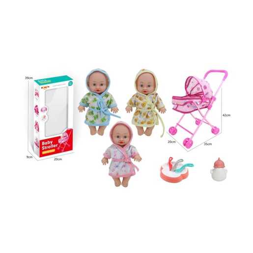 MASTER IGRAČKE SET ZA CURICE KOLICA SA LUTKOM 70061