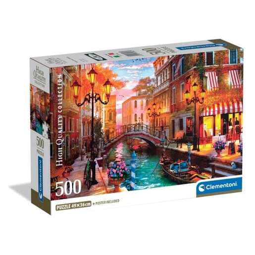CLEMENTONI CL35586  PUZZLE 500 ZALAZAK SUNCA U VENECIJI