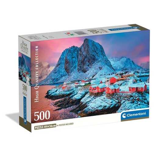 CLEMENTONI CL35587  PUZZLE 500 HAMNOY SELO