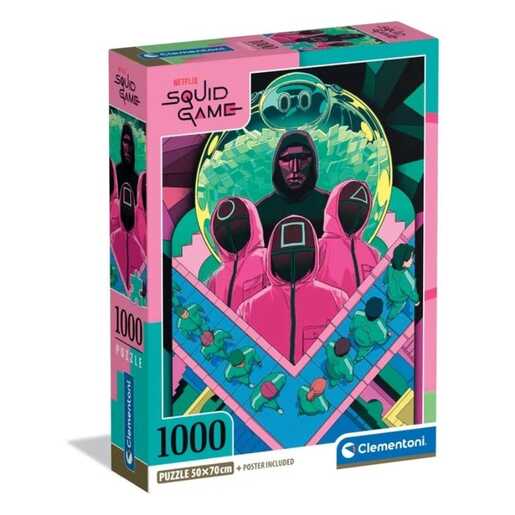 CLEMENTONI CL39901  PUZZLE 1000 SQUID GAME -2 2024=B