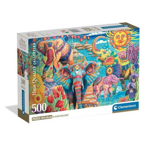 CLEMENTONI CL35578  PUZZLE 500 KARNEVAL SLONOVA