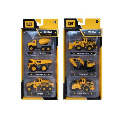 FUNRISE 82253 CAT METALNI GRAĐEVINSKI STROJEVI, 3 PAK.