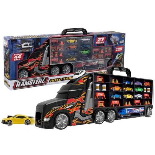 TEAMSTERZ HL1417265 TEAMSTERZ METRO CITY LARGE AUTO TRANSPORTER +8 CARS