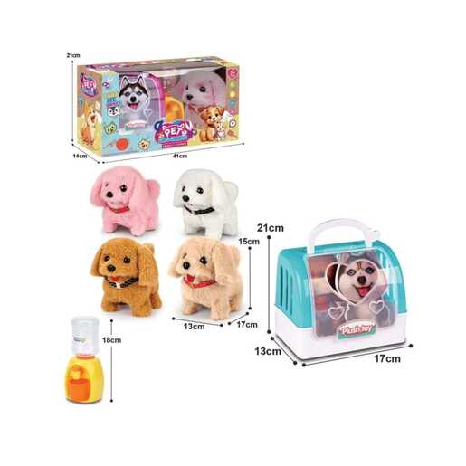 MASTER IGRAČKE PLIŠANI PAS S PRIJENOSNIM KAVEZOM 69676