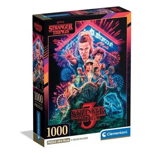 CLEMENTONI CL39979  PUZZLE 1000 STRANGER THINGS S03
