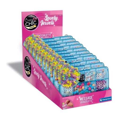 CLEMENTONI CL18891 CRAZY CHIC NARUKVICE S PORUKAMA, PLAVA KUTIJA