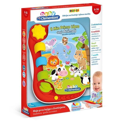 CLEMENTONI CL50136 INTERAKTIVNA KNJIGA SA ŽIVOTINJAMA SRB