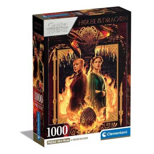 CLEMENTONI CL39903  PUZZLE 1000 KUĆA ZMAJA-1