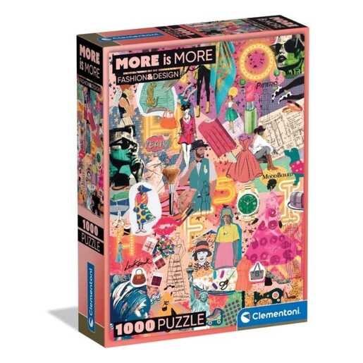 CLEMENTONI CL37071  PUZZLE 1000 MORE IS MORE -FASHION&DESIGN