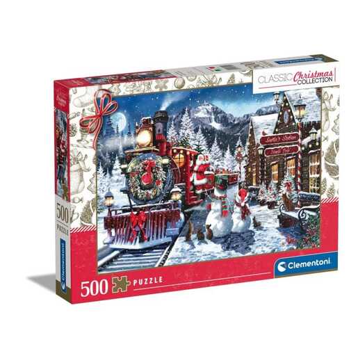 CLEMENTONI CL81502  PUZZLE 500 ŽELJEZNIČKA STANICA