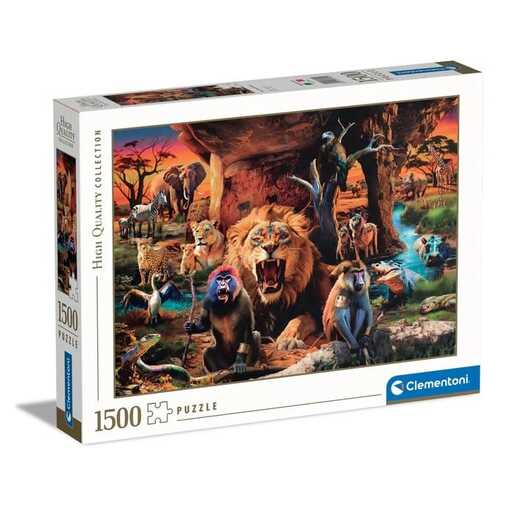 CLEMENTONI CL31724  PUZZLE 1500 HQC DRUŠTVO ŽIVOTINJA- 2024