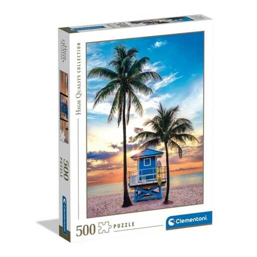 CLEMENTONI CL35568  PUZZLE 500 PLAŽA U MIAMIJU