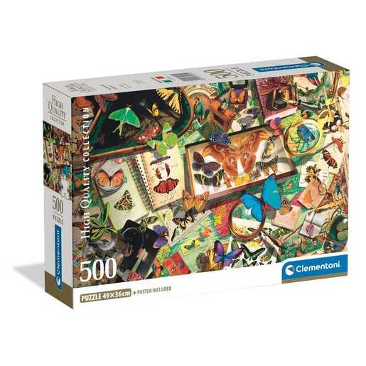 CLEMENTONI CL35581  PUZZLE 500 KOLEKTOR LEPTIRA