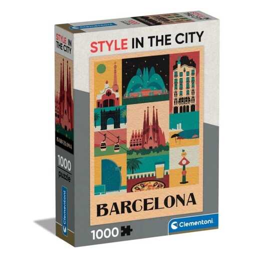CLEMENTONI CL39847  PUZZLE 1000 STIL U GRADU BARCELONA