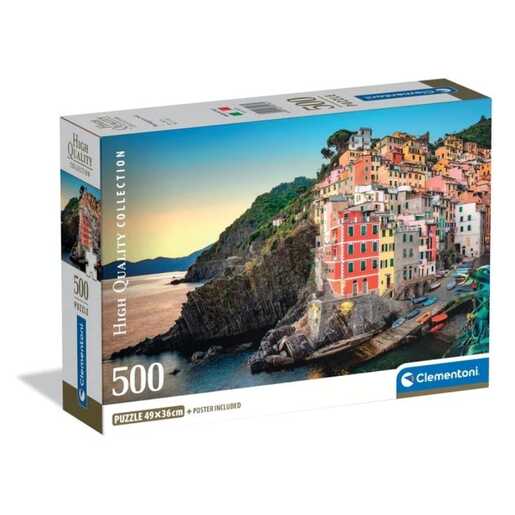 CLEMENTONI CL35576  PUZZLE 500 OBALA RIOMAGGIORE