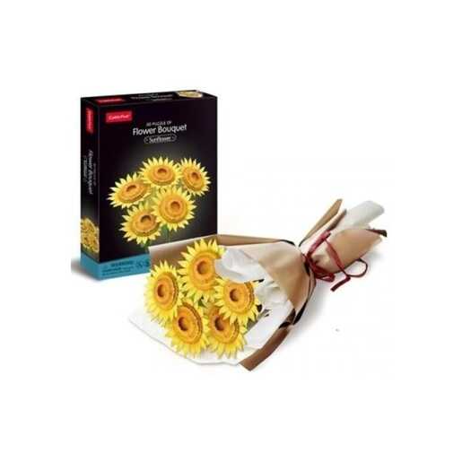 CUBIC FUN CBF208660 CUBIC FUN PUZZLE FLOWER BOUQUET - SUNFLOWERP866h