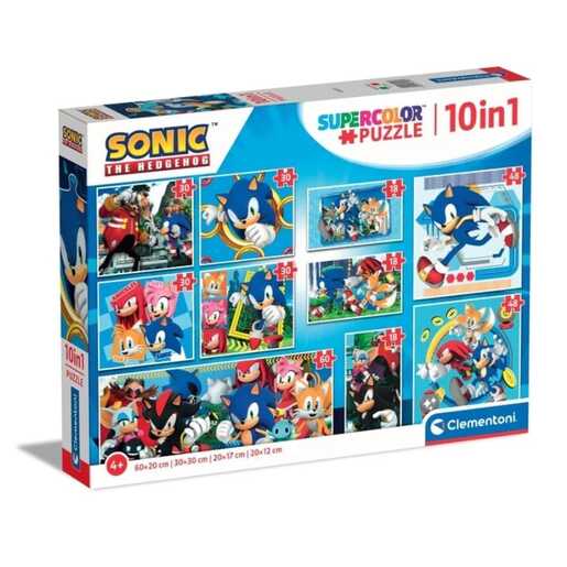 CLEMENTONI CL80508  PUZZLE 10 U 1 SONIC