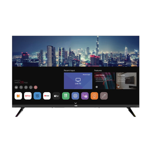 VOX LED televizor 32WOS684BH, HD Ready, bez okvira, Smart TV, webOS, Dolby Audio, Magični daljiski, Crni