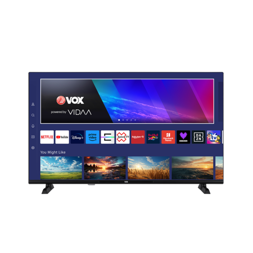 VOX LED televizor 40VDF754, bez okvira, Full HD, Smart TV, VIDAA OS, Crni
