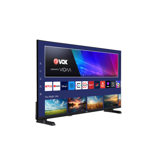 VOX LED televizor 40VDF754, bez okvira, Full HD, Smart TV, VIDAA OS, Crni
