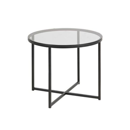 Actona Company  Bočni stol Cross crna, 55x45cm