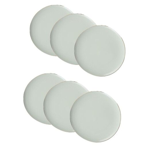 Lijepe kućne stvari  Artascope porculanski desertni tanjirići, set 6 komada, mint