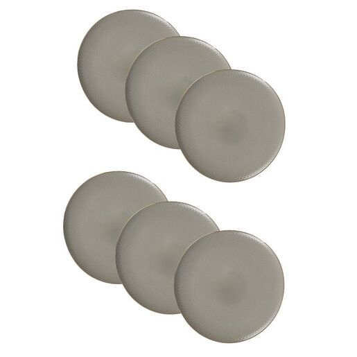 Lijepe kućne stvari Artascope porculanski desertni tanjirići, set 6 komada, siva