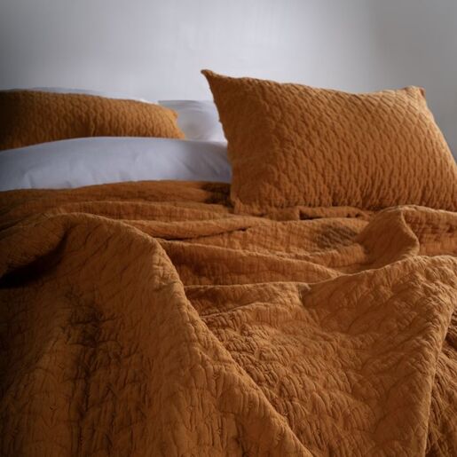 GH Textil  Prekrivač za krevet Ambiance 100% pamuk, boja senfa