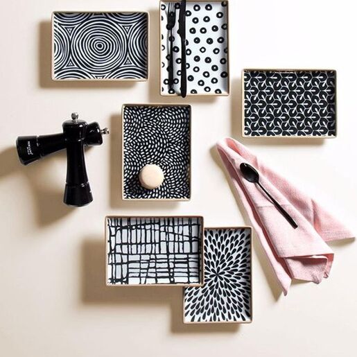 Porland   Fractal tanjirići, set 6 komada