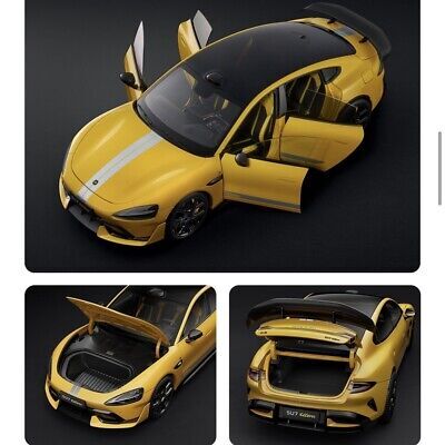 Xiaomi model SU7 automobil Die-Cast 1/18Lightning Yellow