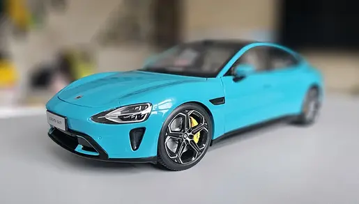 Xiaomi model SU7 automobil Die-Cast 1/18Aqua Blue