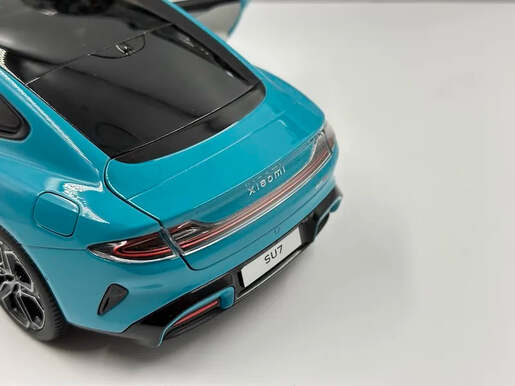 Xiaomi model SU7 automobil Die-Cast 1/18Aqua Blue
