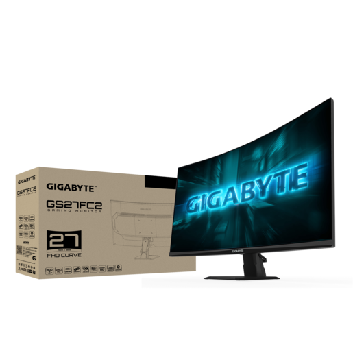 GIGABYTE monitor gaming zakrivljeni, 27, FullHD, VA, 350 cd/m2, Adaptive Sync, HDR Ready, DP, HDMI, 240Hz, 1ms