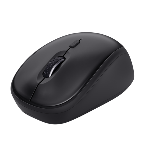 Trust miš YVI+ crni, 1600 DPI, bežični