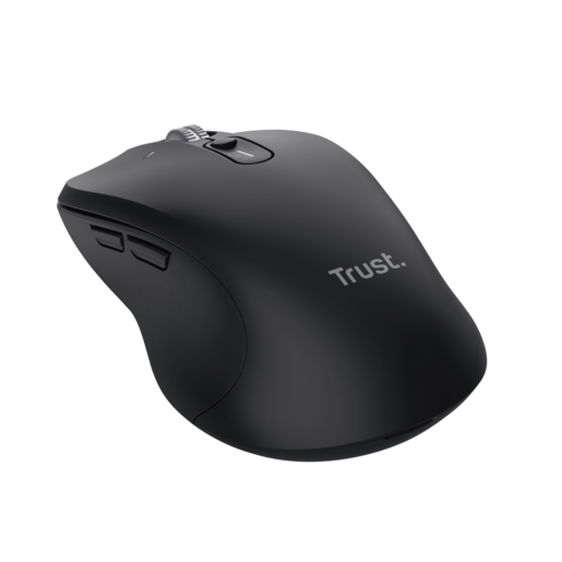 TRUST Hyperwheel bežični miš, crna boja, USB-A,, 1000-3200 DPI